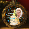 Custom Photo The Song Is Ended, But The Melody Lingers On - Memorial Personalized Custom Candlelight Lantern Ornament - Sympathy Gift, Christmas Gift For Family Members
