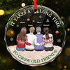 We Are Rich In Friends - Bestie Personalized Custom Circle Glass Ornament - Christmas Gift For Best Friends, BFF, Sisters