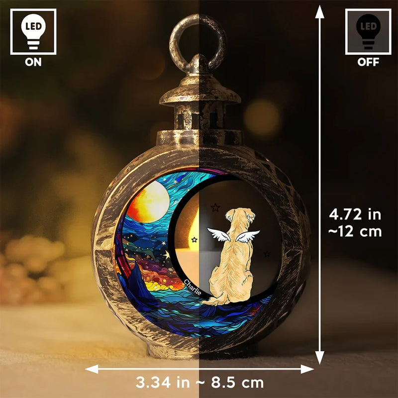 Will Celebrate Christmas With You No Matter What - Memorial Personalized Custom Candlelight Lantern Ornament - Christmas Gift, Sympathy Gift For Pet Owners, Pet Lovers