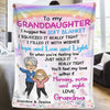 Love Always Wraps You In Warmth - Family Personalized Custom Blanket - Christmas Gift For Grandma, Grandkid