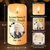 Custom Photo Each Memory Is A Glimpse Of Joy We Shared - Memorial Personalized Custom LED Candle - Sympathy Gift, Christmas Gift For Family Members