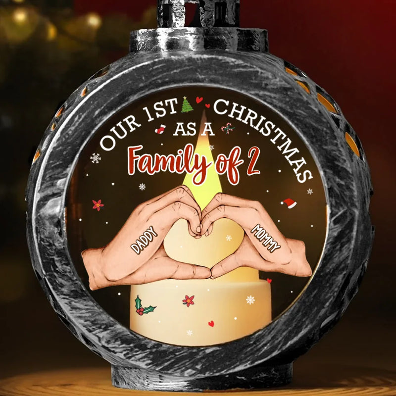 Our First Christmas Is The Sweetest Gift Of All - Family Personalized Custom Candlelight Lantern Ornament - Christmas Gift For Family Members, First Christmas