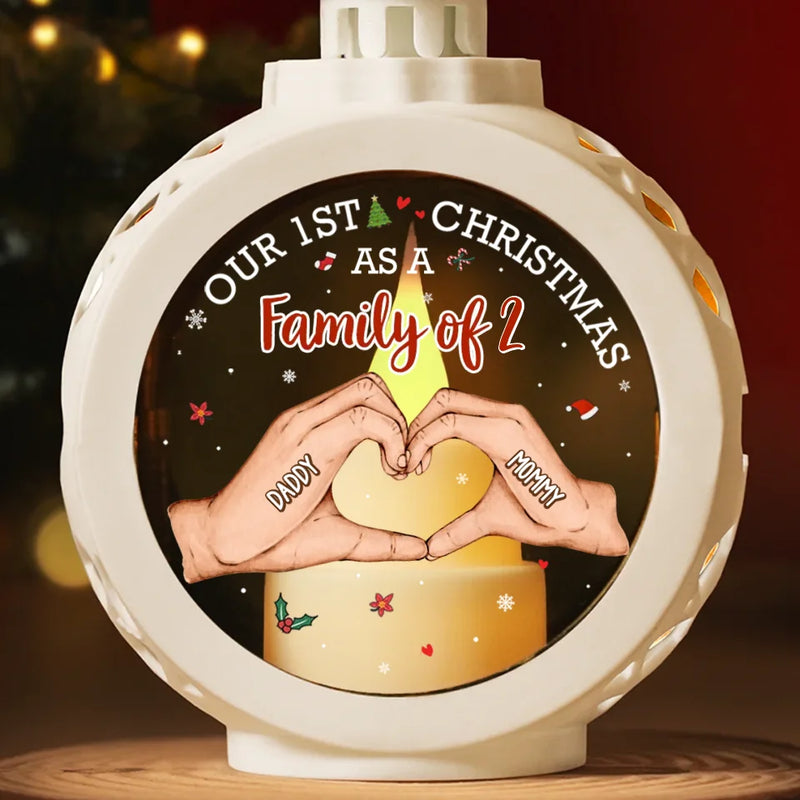 Our First Christmas Is The Sweetest Gift Of All - Family Personalized Custom Candlelight Lantern Ornament - Christmas Gift For Family Members, First Christmas