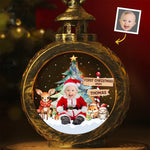 Custom Photo Baby's First Christmas Gifts - Personalized Candlelight Lantern Ornament