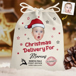 Custom Photo Christmas Gifts for Babies - Personalized Favor Bag