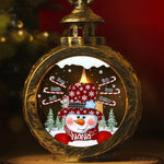 Custom Name Christmas Family Gifts - Personalized Candlelight Lantern Ornament