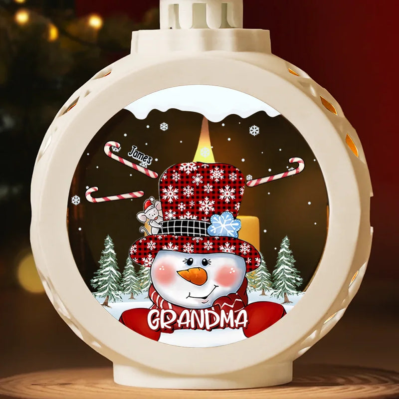 Cherish Every Moment With You - Family Personalized Custom Candlelight Lantern Ornament - Christmas Gift For Mom, Grandma