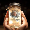 Custom Photo My Heart Filled With Your Love - Memorial Personalized Custom Mason Jar Light - Sympathy Gift, Christmas Gift For Family Members