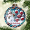 Family Is The Heart Of Our Story - Family Personalized Custom Ornament - Acrylic Custom Shaped - Christmas Gift For Family Members