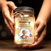 Custom Photo Your Love Continues To Brighten My Days - Memorial Personalized Custom Mason Jar Light - Sympathy Gift, Christmas Gift For Family Members