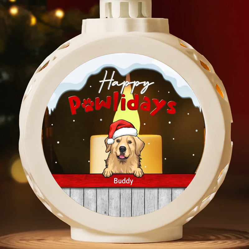 Furry Holiday Wishes - Dog & Cat Personalized Custom Candlelight Lantern Ornament - Christmas Gift For Pet Owners, Pet Lovers