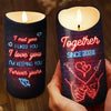 Always Loved, Always Cherished, Now And Forever - Couple Personalized Custom LED Candle - Christmas Gift For Husband Wife, Anniversary