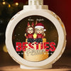 We’re A Vibe - Bestie Personalized Custom Candlelight Lantern Ornament - Christmas Gift For Best Friends, BFF, Sisters