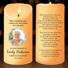 Custom Photo Thank You For The Memories - Memorial Personalized Custom LED Candle - Sympathy Gift, Christmas Gift For Family Members
