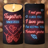 Always Loved, Always Cherished, Now And Forever - Couple Personalized Custom LED Candle - Christmas Gift For Husband Wife, Anniversary