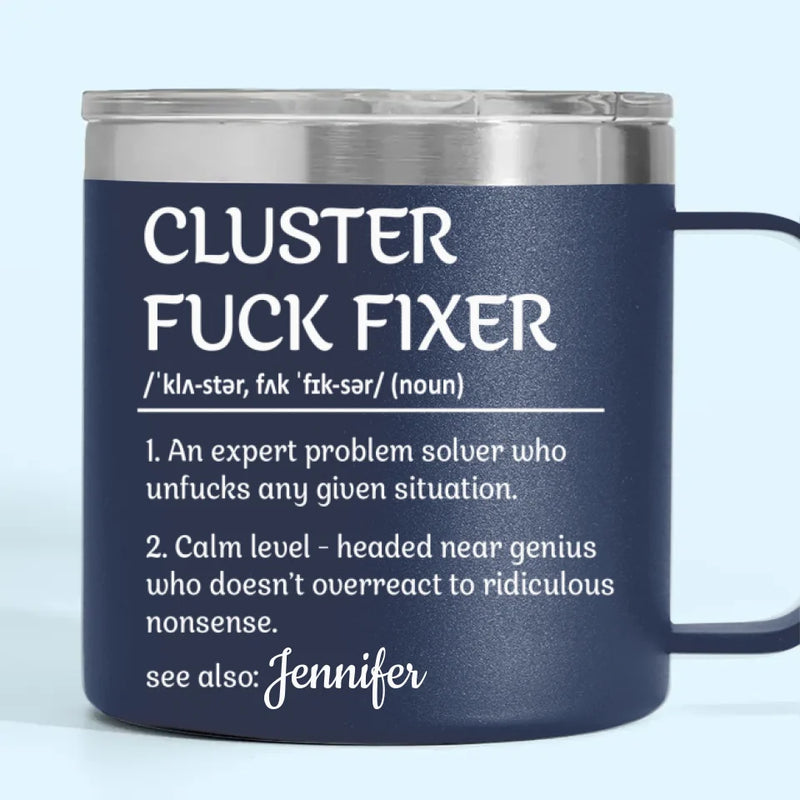 You Make Every Task Look So Effortless And Easy - Coworker Personalized Custom 14oz Stainless Steel Tumbler With Handle - Gift For Coworkers, Work Friends, Colleagues