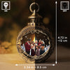 Custom Photo Christmas Keeps Us All Sticking Together - Family Personalized Custom Candlelight Lantern Ornament - Christmas Gift For Family Members