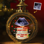 Custom Photo Pregnancy Announcement Christmas Gifts for Parents - Personalized Candlelight Lantern Ornament