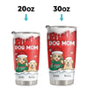 Furry And Festive - Dog & Cat Personalized Custom 3D Inflated Effect Printed Tumbler - Christmas Gift For Pet Owners, Pet Lovers