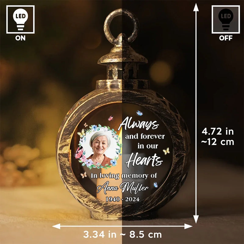 Custom Photo Memorial Gifts - Personalized Candlelight Lantern Ornament