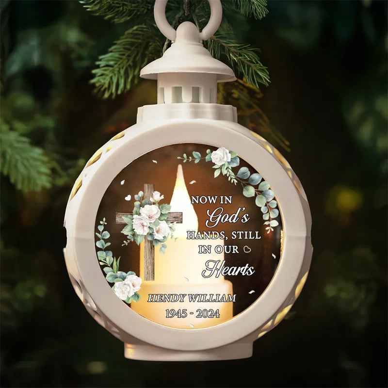 Your Love Will Light Our Way - Memorial Personalized Custom Candlelight Lantern Ornament - Sympathy Gift, Christmas Gift For Family Members