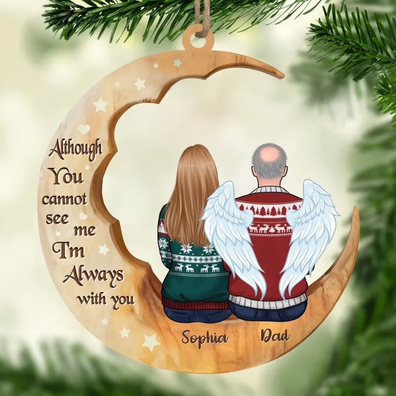 Our Hearts Will Hold You Close - Memorial Personalized Custom Ornament - Wood Custom Shaped - Sympathy Gift, Christmas Gift For Family Members