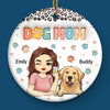 Paws And Joy Make Christmas Bright - Dog & Cat Personalized Custom 3D Inflated Effect Printed Ornament - Ceramic Round Shaped - Christmas Gift For Pet Owners, Pet Lovers