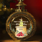 Custom Name First Christmas Couple Gifts - Personalized Candlelight Lantern Ornament