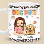 Custom Name Dog Mom Gifts for Dog Lovers - Personalized Mugs
