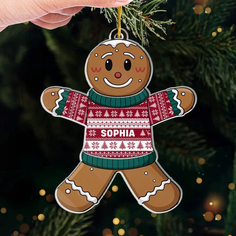 Ornamenting The Tree With A Taste Of Holiday Magic - Family Personalized Custom Ornament - Acrylic Custom Shaped - Christmas Gift For Family Members