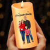 Custom Photo The True Spirit Of Christmas Is Love - Family Personalized Custom LED Candle - Christmas Gift For Family Members