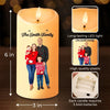 Custom Photo The True Spirit Of Christmas Is Love - Family Personalized Custom LED Candle - Christmas Gift For Family Members