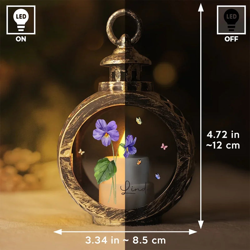 You Live Like A Flower - Bestie Candlelight Lantern Ornament - Christmas Gift For Best Friends, BFF, Sisters