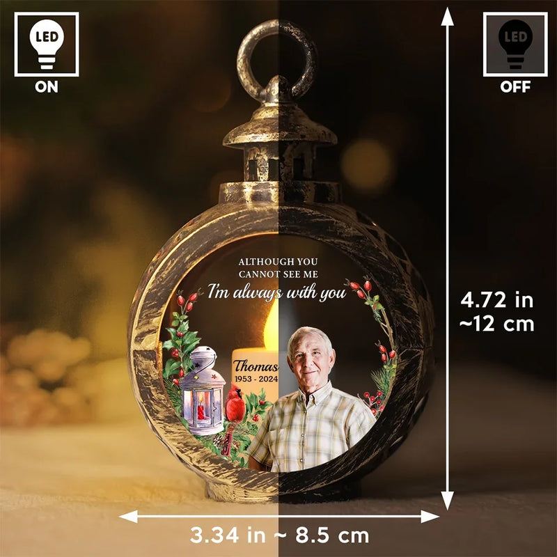 Custom Photo A Warm Light Can Bring A Sense Of Peace - Memorial Personalized Custom Candlelight Lantern Ornament - Sympathy Gift, Christmas Gift For Family Members