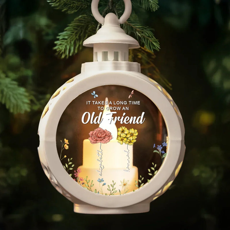 Our Friendship Will Last Forever - Bestie Candlelight Lantern Ornament - Christmas Gift For Best Friends, BFF, Sisters
