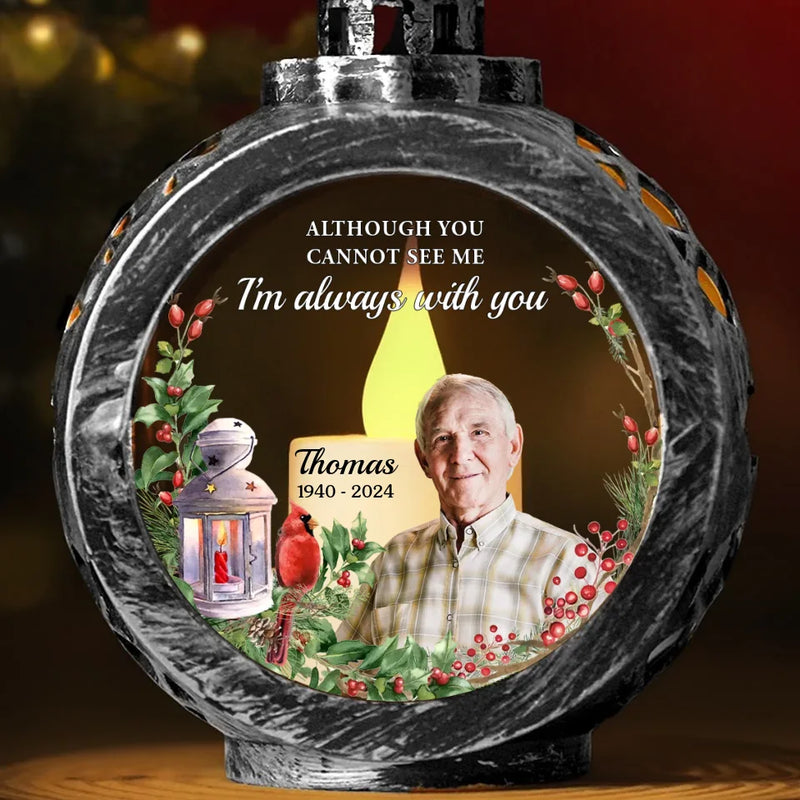 Custom Photo A Warm Light Can Bring A Sense Of Peace - Memorial Personalized Custom Candlelight Lantern Ornament - Sympathy Gift, Christmas Gift For Family Members