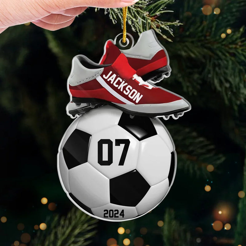 Never Stop Chasing Your Dreams - Personalized Custom Ornament - Acrylic Custom Shaped - Christmas Gift For Sport Lovers, Sport Players