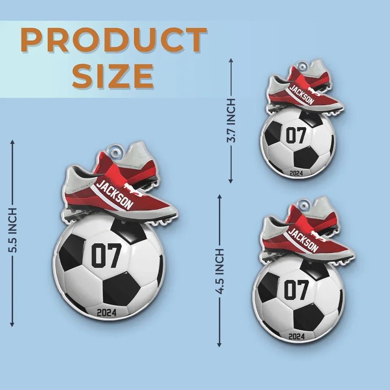 Never Stop Chasing Your Dreams - Personalized Custom Ornament - Acrylic Custom Shaped - Christmas Gift For Sport Lovers, Sport Players