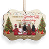 There Is No Greater Gift Than Friendship - Bestie Personalized Custom Ornament - Wood, Acrylic Benelux Shaped - Christmas Gift For Best Friends, BFF, Sisters