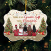 There Is No Greater Gift Than Friendship - Bestie Personalized Custom Ornament - Wood, Acrylic Benelux Shaped - Christmas Gift For Best Friends, BFF, Sisters