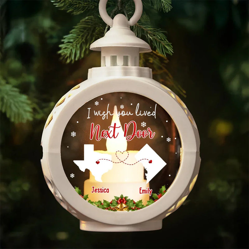 Besties Are The Bright Spots In Our Journey - Bestie Candlelight Lantern Ornament - Christmas Gift For Best Friends, BFF, Sisters
