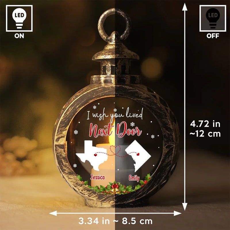Besties Are The Bright Spots In Our Journey - Bestie Candlelight Lantern Ornament - Christmas Gift For Best Friends, BFF, Sisters
