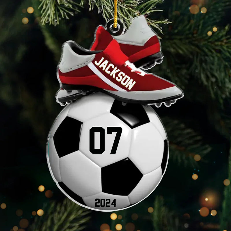 Never Stop Chasing Your Dreams - Personalized Custom Ornament - Acrylic Custom Shaped - Christmas Gift For Sport Lovers, Sport Players