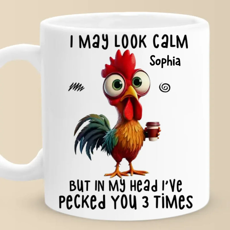 Custom Name Funny Chicken Humor Gifts - Personalized Mugs