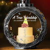 Our Friendship Will Last Forever - Bestie Candlelight Lantern Ornament - Christmas Gift For Best Friends, BFF, Sisters