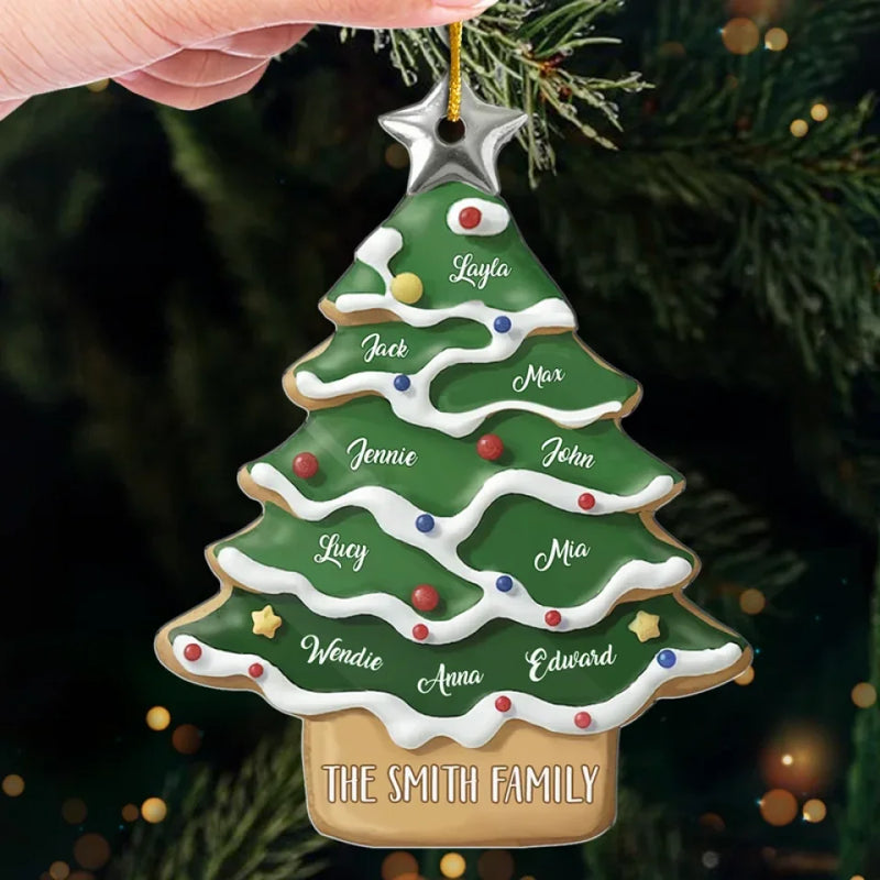 Just Like A Christmas Tree, Family Shines Brightest When We’re Together - Family Personalized Custom Ornament - Acrylic Custom Shaped - Christmas Gift For Family Members