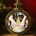 Custom Name First Christmas as Mr and Mrs Gifts for Couples - Personalized Candlelight Lantern Ornament