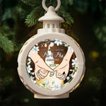 Custom Name First Christmas as Mr and Mrs Gifts for Couples - Personalized Candlelight Lantern Ornament