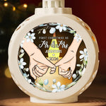 Custom Name First Christmas as Mr and Mrs Gifts for Couples - Personalized Candlelight Lantern Ornament