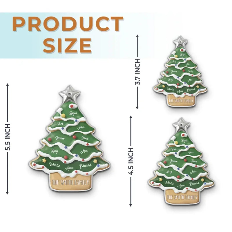 Just Like A Christmas Tree, Family Shines Brightest When We’re Together - Family Personalized Custom Ornament - Acrylic Custom Shaped - Christmas Gift For Family Members
